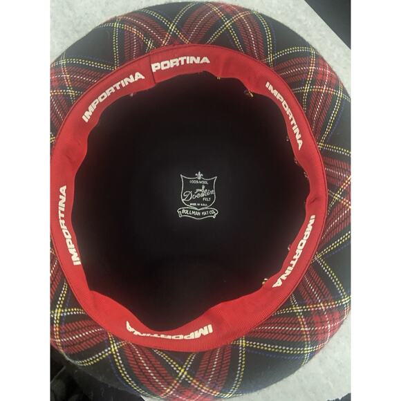 VTG Bollman Hat Co. Importina Black Wool Hat Size 7 22 Inches - Picture 7 of 8